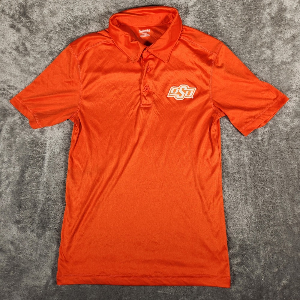 Captivating Polo Shirt Mens Small‎ Orange Excellent OSU Cowboys Performance S